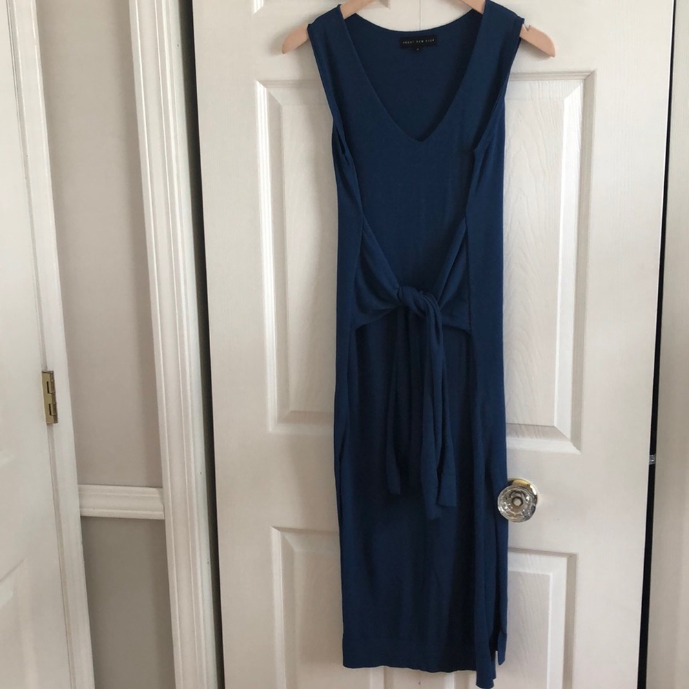 Front Row Shop tie front or back midi sleeveless